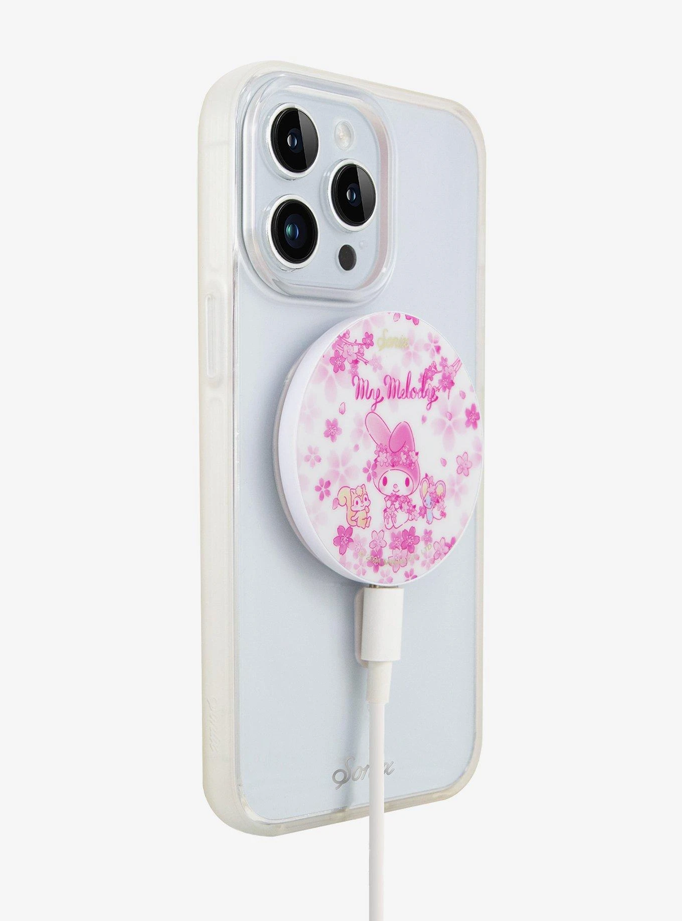 Sonix X My Melody Sakura Pink Magnetic Link Wireless Charger 1 Sonix X My Melody Sakura Pink Magnetic Link Wireless Charger