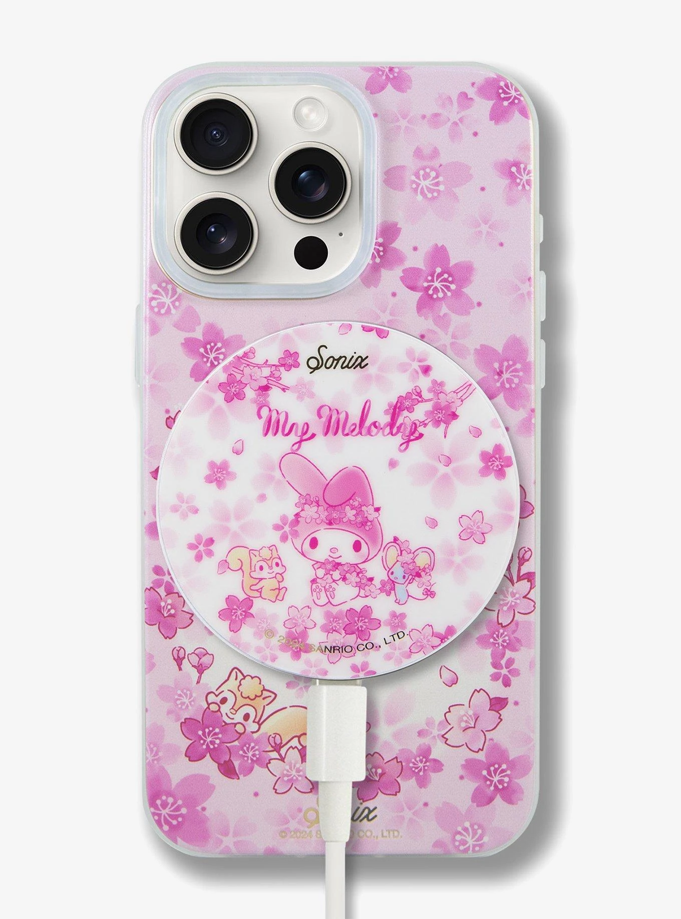 Sonix X My Melody Sakura Pink Magnetic Link Wireless Charger 4 Sonix X My Melody Sakura Pink Magnetic Link Wireless Charger - Image 4