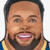 NBA Golden State Warriors Steph Curry 24" Bleacher Buddy Plush