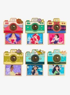 Disney Princess Camera Sliding Blind Box Enamel Pin - BoxLunch Exclusive