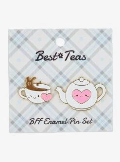 Best Teas Teapot And Cup Enamel Pin Set