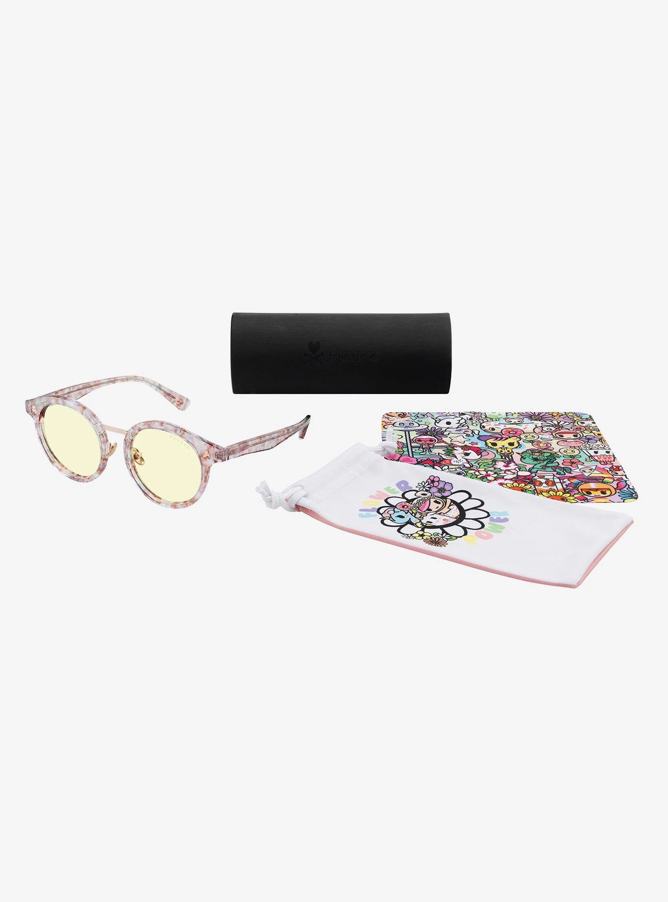 GUNNAR X Tokidoki Flower Power Amber Tint Blue Light Glasses 1 GUNNAR X Tokidoki Flower Power Amber Tint Blue Light Glasses