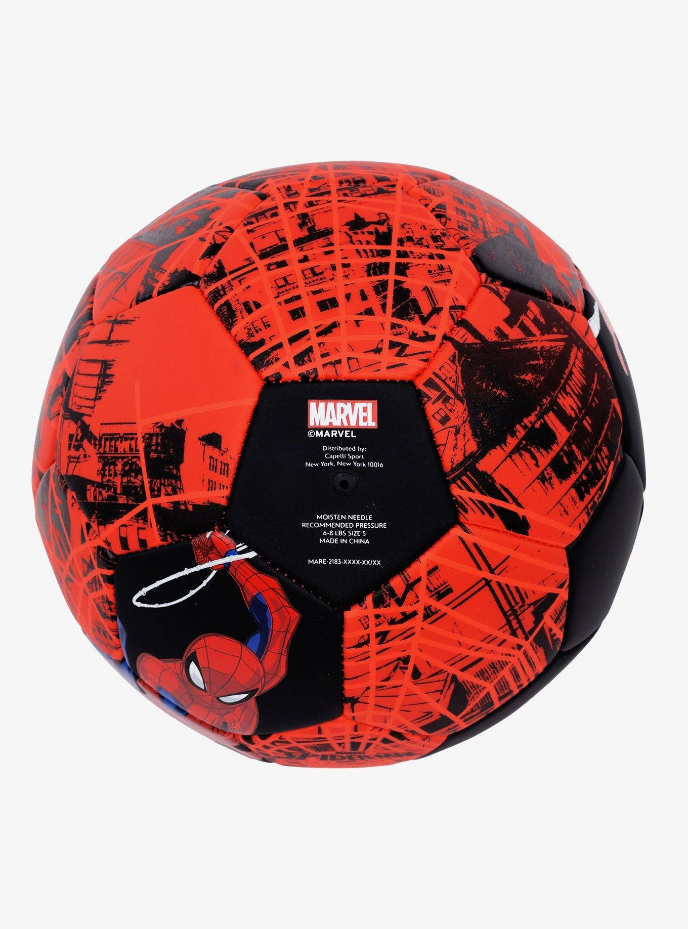 Marvel Spider-Man Webbed Soccer Ball 6 Marvel Spider-Man Webbed Soccer Ball - Image 6