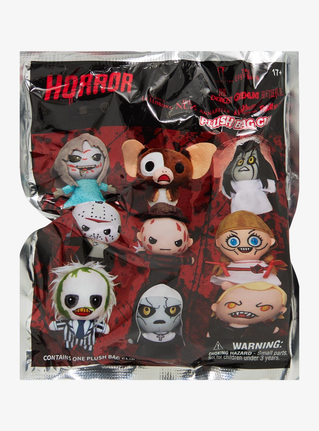 Horror Characters Blind Bag Plush Bag Clip - BoxLunch Exclusive 2 Horror Characters Blind Bag Plush Bag Clip - BoxLunch Exclusive - Image 2