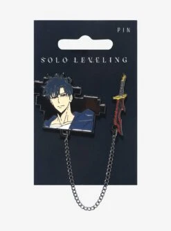 Solo Leveling Sung Jinwoo & Weapon Chain Enamel Pin
