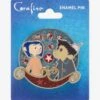 Coraline Wybie & Coraline Circus Spinning Enamel Pin — BoxLunch Exclusive