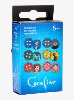 Loungefly Coraline Button Stained Glass Hinged Blind Box Enamel Pin — BoxLunch Exclusive -Funko Toys Shop 34415512 av2 1