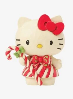Enesco Jim Shore Sanrio Hello Kitty Candy Cane Figure
