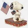 Enesco Jim Shore Peanuts Snoopy & Woodstock American Flag Figure