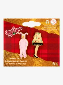 Loungefly A Christmas Story Glow-in-the-Dark Enamel Pin Set — BoxLunch Exclusive