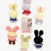 Baby Three Rabbit Macaron Cute Bunny Blind Box Plush Keychain