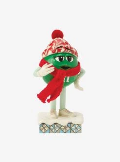M&M's Green Character With Scarf Figure