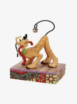 Disney Pluto Christmas Bell Figure